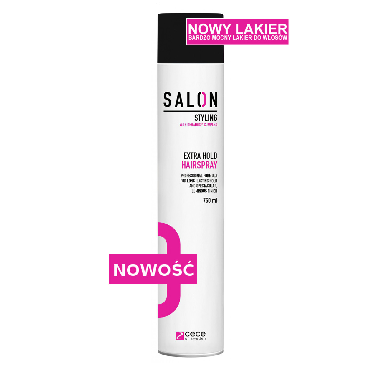 Cece Salon Hairspray Extra Hold Lakier do włosów ekstra mocny 750 ml